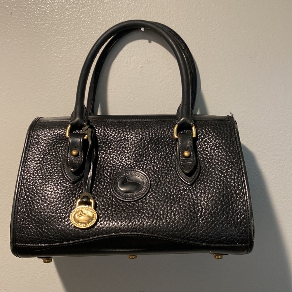 vintage 80s DOONEY & BOURKE Black Bag AWL